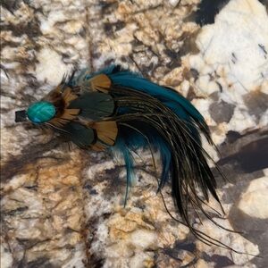 Vibrant Feather Hair Accessory